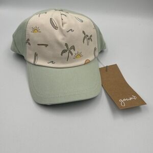 GOUMI Cap Hat StrapBack Adjustable Beach Palm Surf 22-23" Unisex 100% Cotton NEW